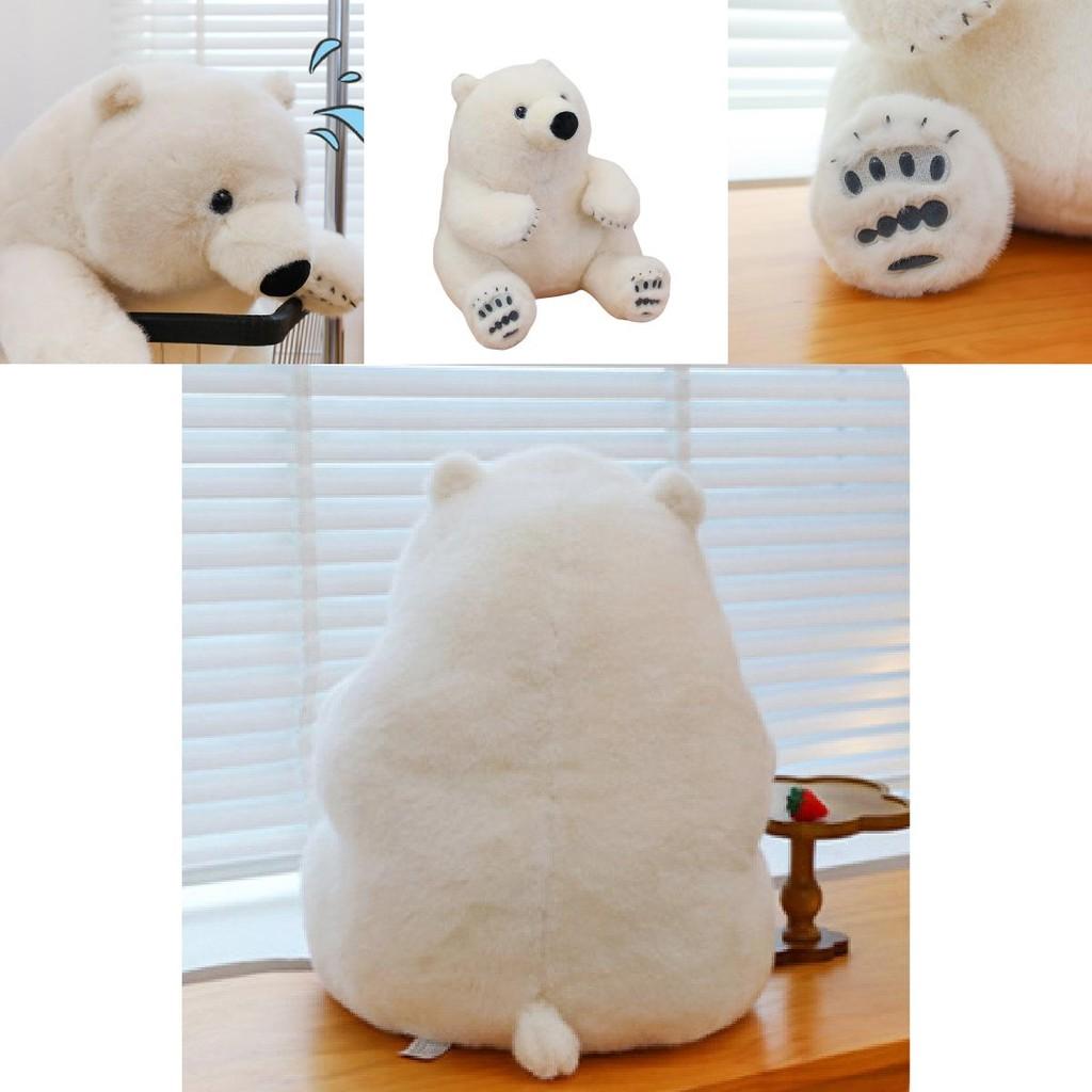 Charming Arctic Bear Plush Toy Cute Stuffed Animal For Kids Cozy Decorative Cushion