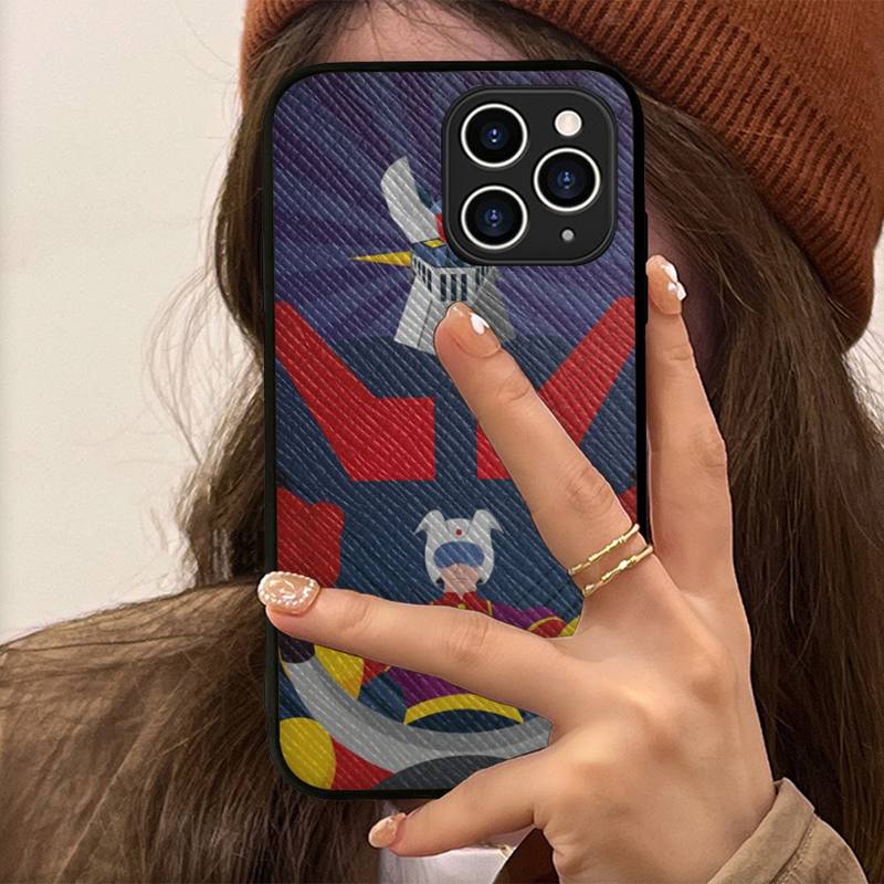 Anime Mazinger Z Phone Case Hard Leather Case for iPhone 11 12 13 Mini Pro Max 8 7 Plus SE 2020 X XR XS Coque