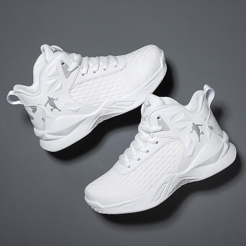 Jungen rutschfeste atmungsaktive Netz-Basketball- & Trainingsschuhe