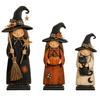 Witch Decor Figurine Set 3-Piece for Halloween Home Decoration