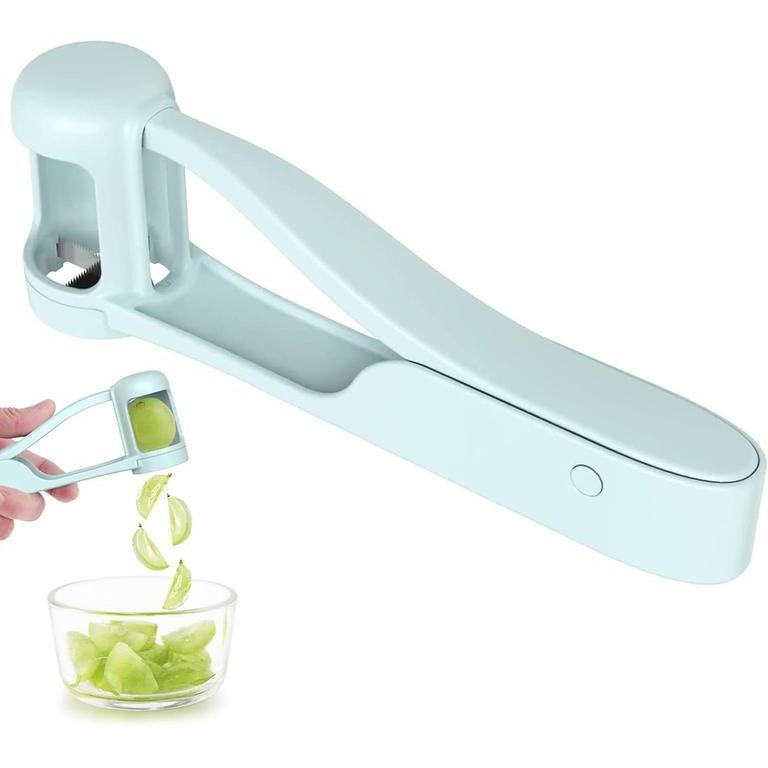 Coupe-raisins pour enfants 1-3 ans, Gadget trancheur de fruits et légumes, Outil de quartier en acier inoxydable pour raisins, Fraises, Tomates cerises, Myrtilles