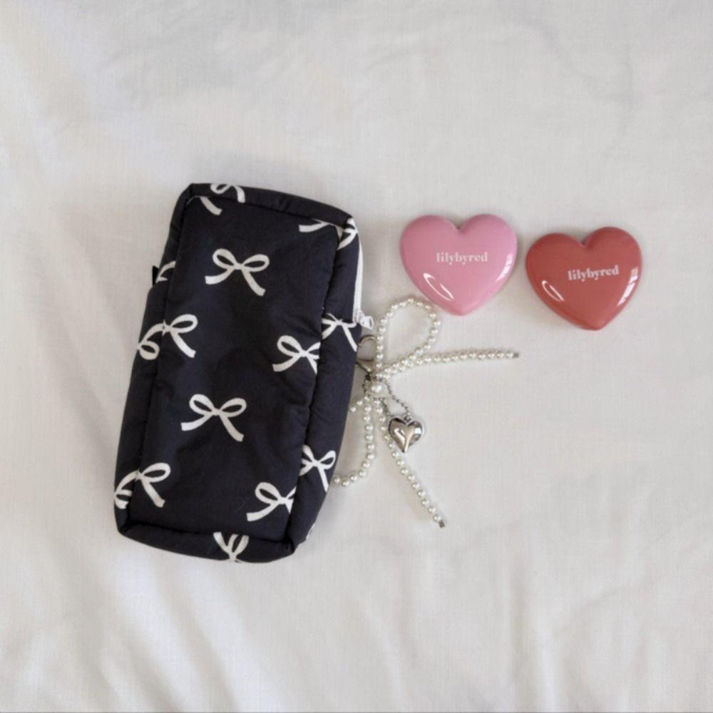 Bowknot Pencil Case Multi-function Stationery Bag New Pen Bag