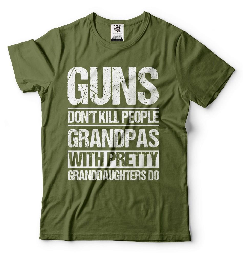 Funny Grandpa Tee Grandpa Joke Shirt Grandpas With Pretty Granddaughters Do Tee Unisex T-Shirt XXXXL