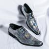 Summer British Patent Leather Glossy Chelsea Pointed Shoes Dress Leather Shoes Men Dress Leather Shoes Derby Shoes Shoes