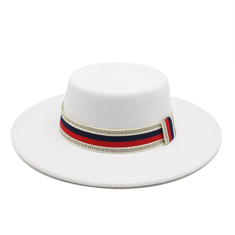 Big Brim Bump Dome Hat Woolen Top Hat Women'S Quarter British Retro Men'S Felt Hat French Jazz Hat
