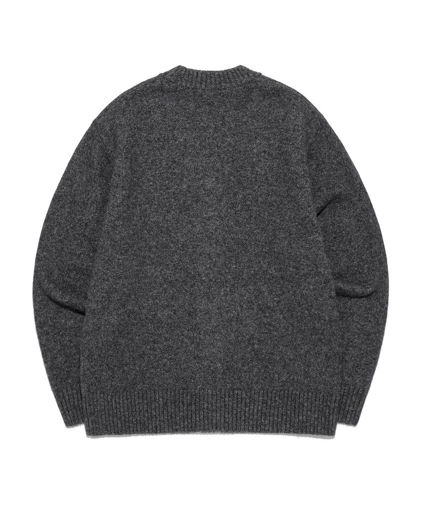 Lee V-Neck Cardigan Charcoal
