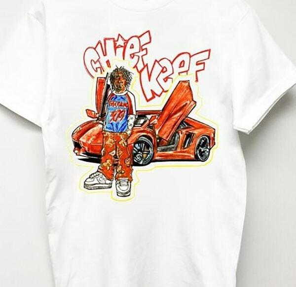 

Chief Keef Chicago Drill Lil Durk Travis Scott White All Size Shirt Unisex T-Shirt S