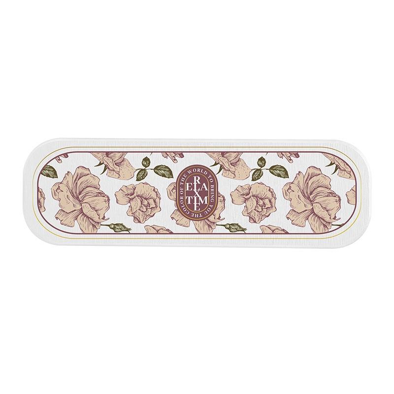 

Диатомитовая впитывающая подкладка Диатомитовая земля Подставки под мыльницу Настольный коврик Поднос для ванной комнаты Столовая Коврики с цветочным узором