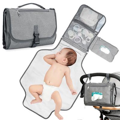 Portable Baby Diaper Changing Pad 3 In 1 Multifunctional Nursing Pad Outdoor Replacement Station.