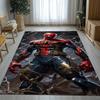 Marvel Avengers Spider Man Cartone Animato Tappeto Area Antiscivolo per Soggiorno Tappeto Morbido per Camera da Letto Stanza dei Giochi dei Bambini Divano, Zerbino Decorazione per la Casa