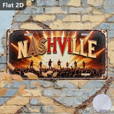 D Flatpc Nur zur Dekoration Dekoration Außenbeschilderung Wanddekoration Nashville Konzertszene