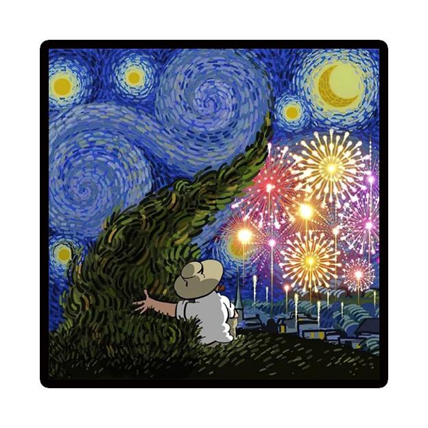 Starry Night by Vincent Van Gogh Famous Artist Art Posters and Prints Abstract Wall Picture Canvas Oil Painting Home Decoration