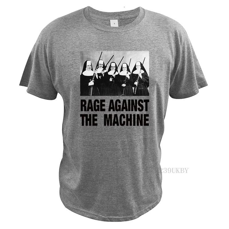 

Футболка Rage Against The Machine Футболка Нунсы с пистолетами Хэви-метал Рэп-музыка 100% Хлопок Дышащие футболки Топы - Мужские Летние ... S разноцветный