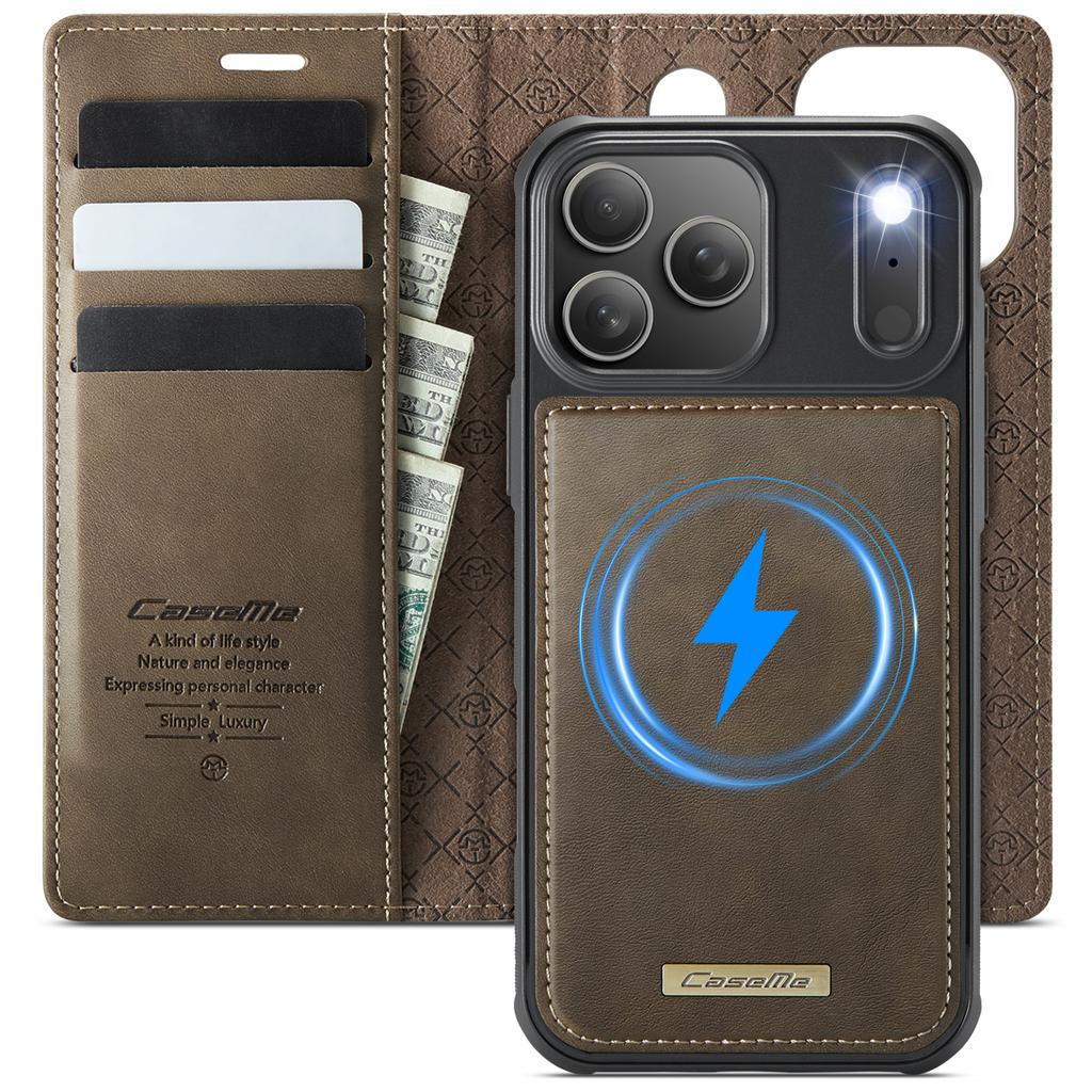 2-in-1 Magnetische Leder Geldbörse Kartenfach Hülle Für iPhone 18 Pro Max 17 16 15 Plus 14 13 12 11 17air 16E Ständer Tasche Abdeckung