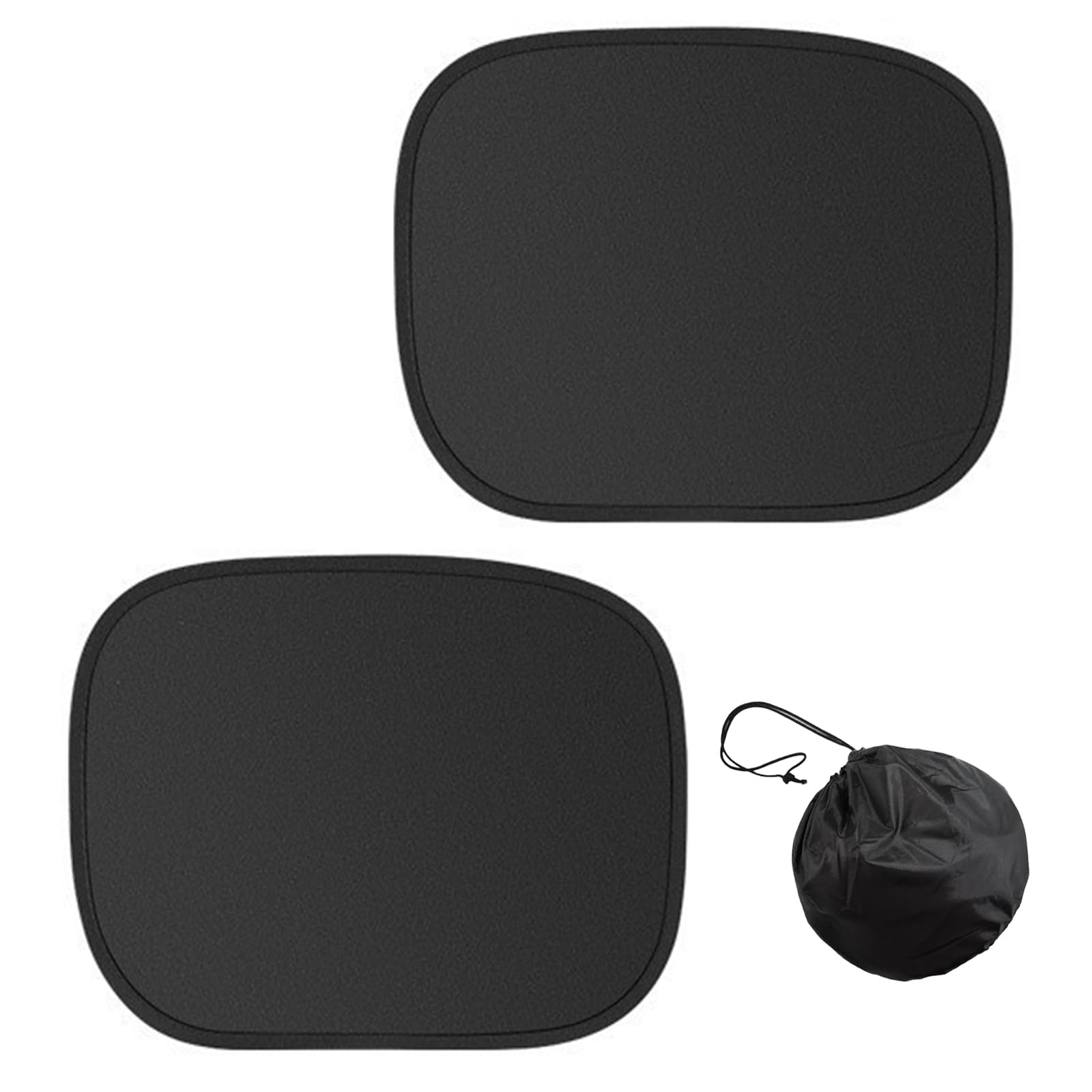 Juckier Car Sun Shade Static Type Side Sun Protection UV Protection Folding Easy On/Off чёрный