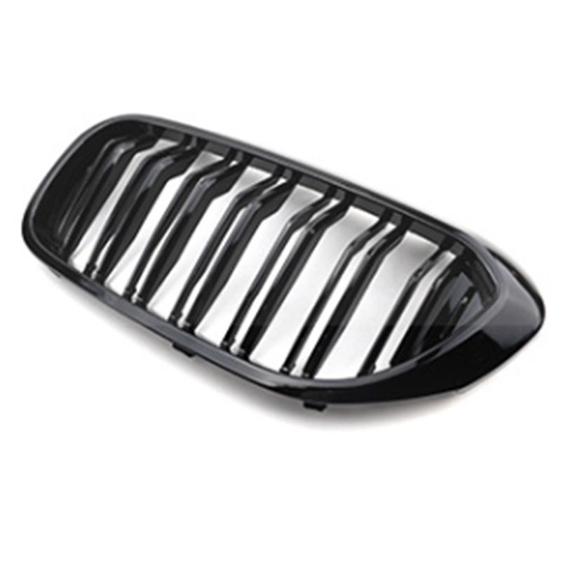 A51K-Car Double Slat Front Bumper Grille For BMW 5 G30 G31 G38 530I 540I 2018-20120 Middle Grille