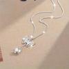 1PC Lily Butterfly Tassel Necklace, Elegantly Designed, Perfect for Couples, Girlfriends or Casual Wear