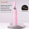 10-Rib 280T Pongee Automatic Three-Fold Inverted Umbrella with Silicone Strap Handle for Sun and Rain