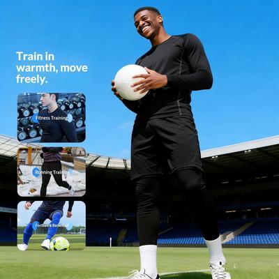 Soccer and Basketball Tight Suits, Leotards,Unitards Running Sportswear Set, Quick-drying Activewear, Fitness Warm Long-sleeved