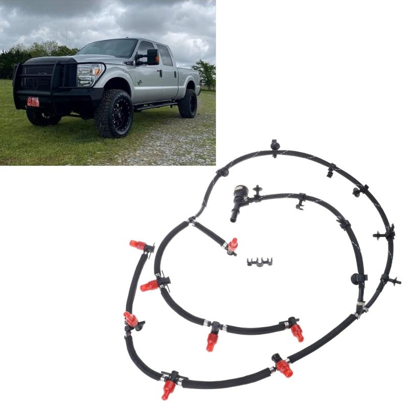 Kraftstoffeinspritzventil Rücklaufleitung für F-250 2011-2016 BC3Z9A564B BC3Z-9A564-A Ersatz Leckleitung Motor Kraftstoffschlauch