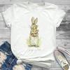 Lovely Style Pet Print T-Shirt Crew Neck Casual Short Sleeve T-Shirt Spring Summer Women's Clothing Fashion Simple Short Sleeve