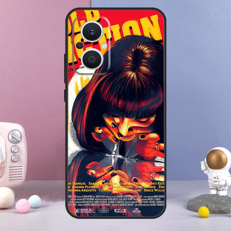 Pulp Fiction Movie Poster Funda For OPPO Reno 12 F 11F 13F 14F 10 11 13 14 Pro 7 8 Lite OPPO Find X9 X6 X5 X8 Pro Case