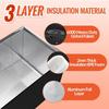 Window Air Conditioner Cover Thicken Waterproof Defenders Window Ac Unit Cover for Patio Exterior Apartment Yard Outdoor Home