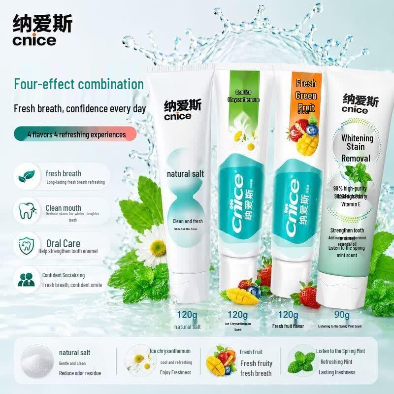 Nice Assorted Toothpaste Set for Stain Removal