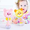 Non-Toxic Baby Rattles Teether Rattle Toy Musical Flashing Hand Bells Rabbit Hand Bells Newborn Infant Early Educational Toys Gifts 0-12M