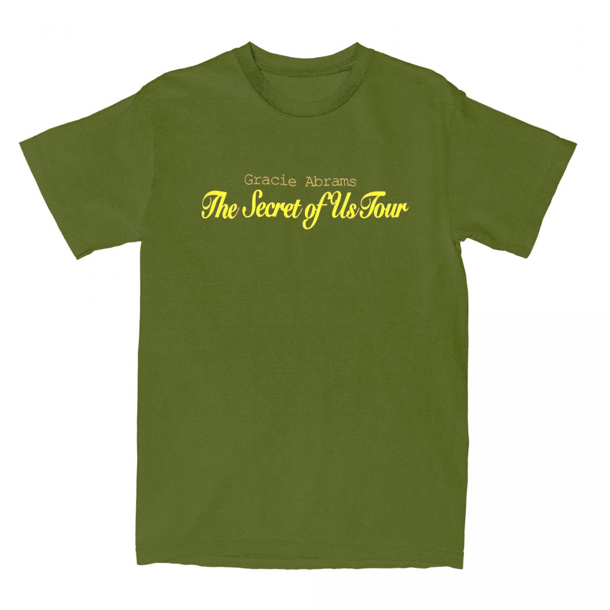 

Men The Secret Of Us Tour Gracie Abrams T-Shirts Cotton Tees Summer Y2K Basic Short Sleeve T-Shirt Round Neck Tshirt 4XL 5XL 6XL 4XL