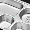 WORTHBUY 4/5 Grids 316 Stainless Steel Dinner Plate Portable Divided Lunch Box For Students Kids Large Capacity Food Contianer