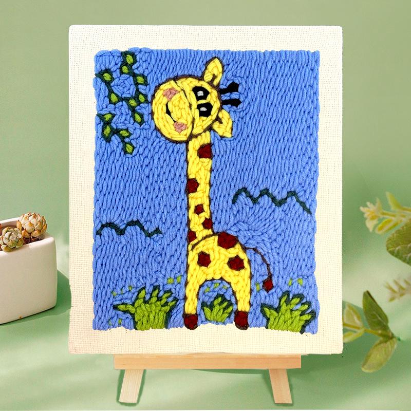 DIY Punch Needle Embroidery Kit: Russian Yarn Decorative Painting