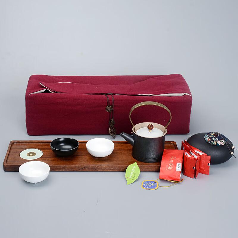 Gold-Inlaid Jade Beam Handle Teapot Kung Fu Tea Set