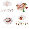 Weihnachten Weinglas Ring Tasse Ornament Dekorationen Anhänger Tischdekoration