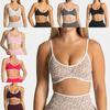 Youth Women Yoga Bra With Leopard Print And Color Block Edge For Fitness And Outdoor Sports
