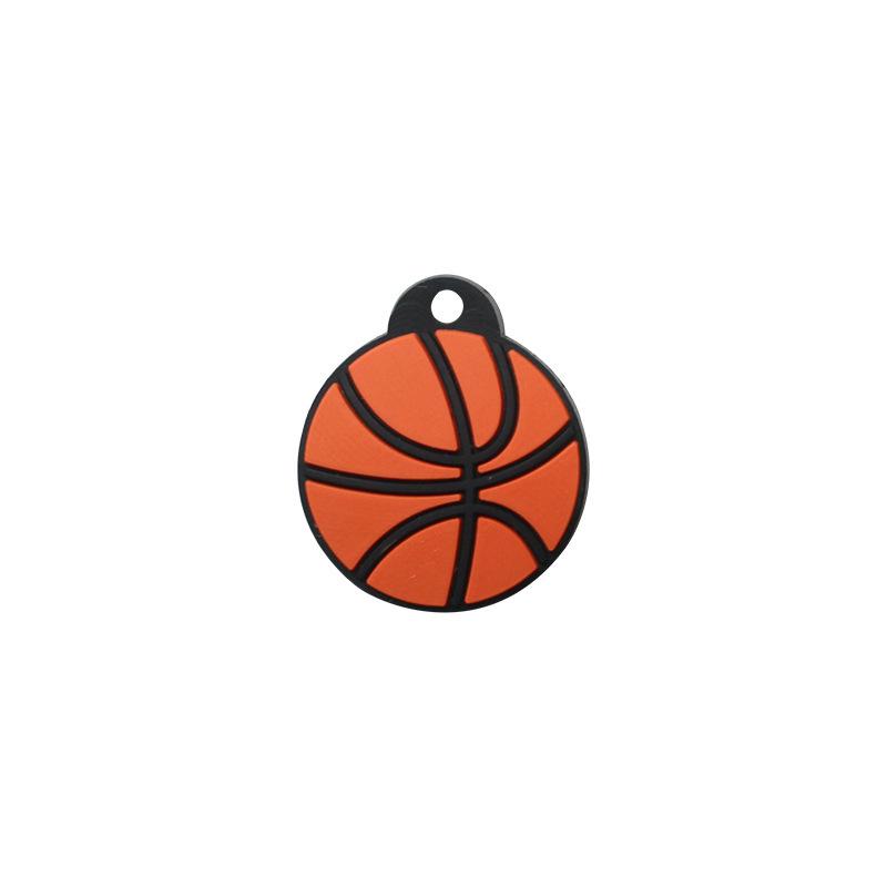 Creative Sports PVC Soft Rubber Ornaments: Football, Basketball, Volleyball, Rugby Bag Pendants