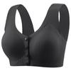 Seamless Ice Silk Bra Mature Women Front Closure Fixed Cup Thin Wireless Tank Top Sports Bra Push Up Comfortable Supportive Underwear