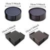 6Pcs Heat-resistant Leather Coaster Business Round/Square Drink Mat  Afternoon Tea Mug