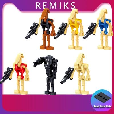 Star Wars Minifigures Compatible Building Blocks Toys Super Battle Droid RO-GO C009-C014