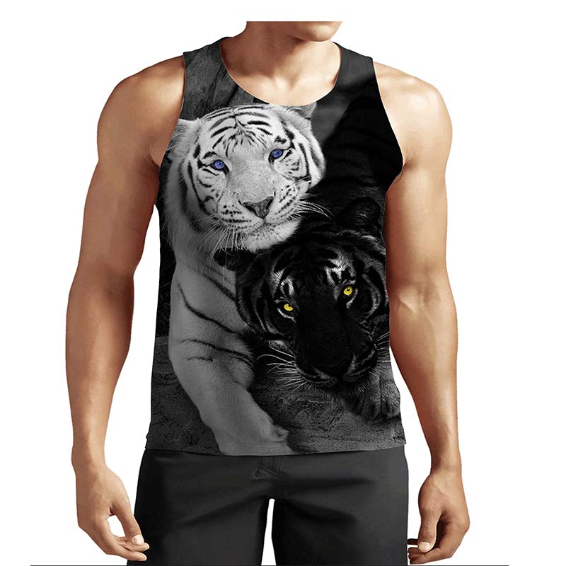 Buy Personality 3D Tiger Print Men's 