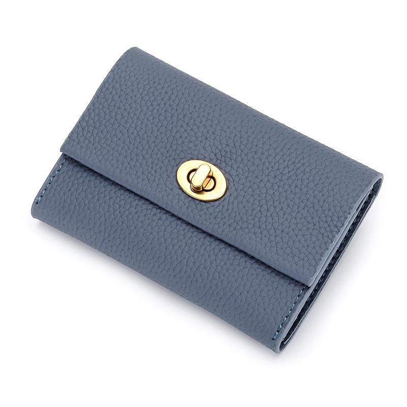 Genuine Leather Women's Coin Purse: Short, Exquisite, Multifunctional Card Holder, New 2025 Fashion