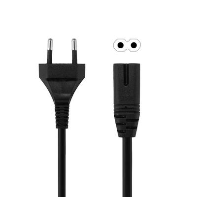 Electric Cord 2-Prong Pin 2Pin Power Cable EU Extension Cord C7 Power Cable Power Supply Cord