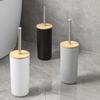 Standing Base Toilet Brush Set Long Handle Toilet Rim Cleaner Brush Bathroom Toilet Brush  Bathroom
