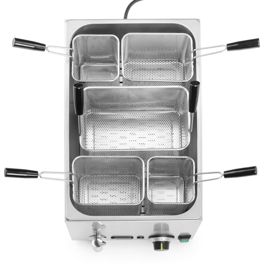 Makaroniarka bollitore dispositivo per la cottura della pasta 5 cestelli 25 l 3500 W