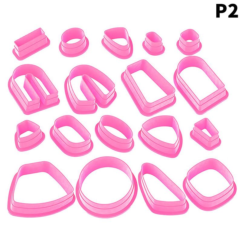 1Set Polymer Clay Earring Cutter Multiple Shapes Clay Cutter Geometric Shape Clay Pendant Polymer Clay Tool Cookie Cutter