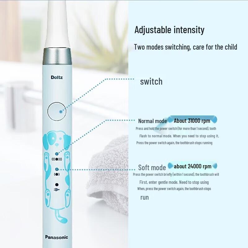 Panasonic Sonic Electric Toothbrush EW-DM31 CN plug (adapter included)