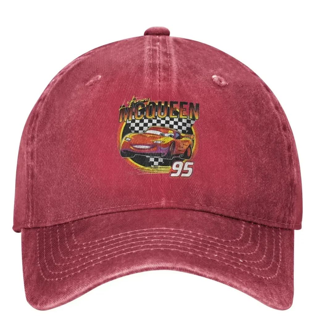 Lightning Mcqueen Baseball Cap Unisex Men Sunshade Trucker Dad Hat Summer y2k Cool Running Hippie Baseball Caps