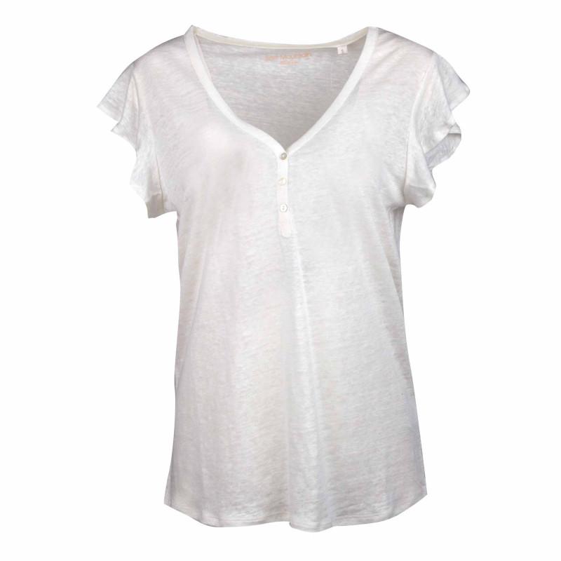 

BEST MOUNTAIN Женская льняная футболка с V-образным вырезом и короткими рукавами