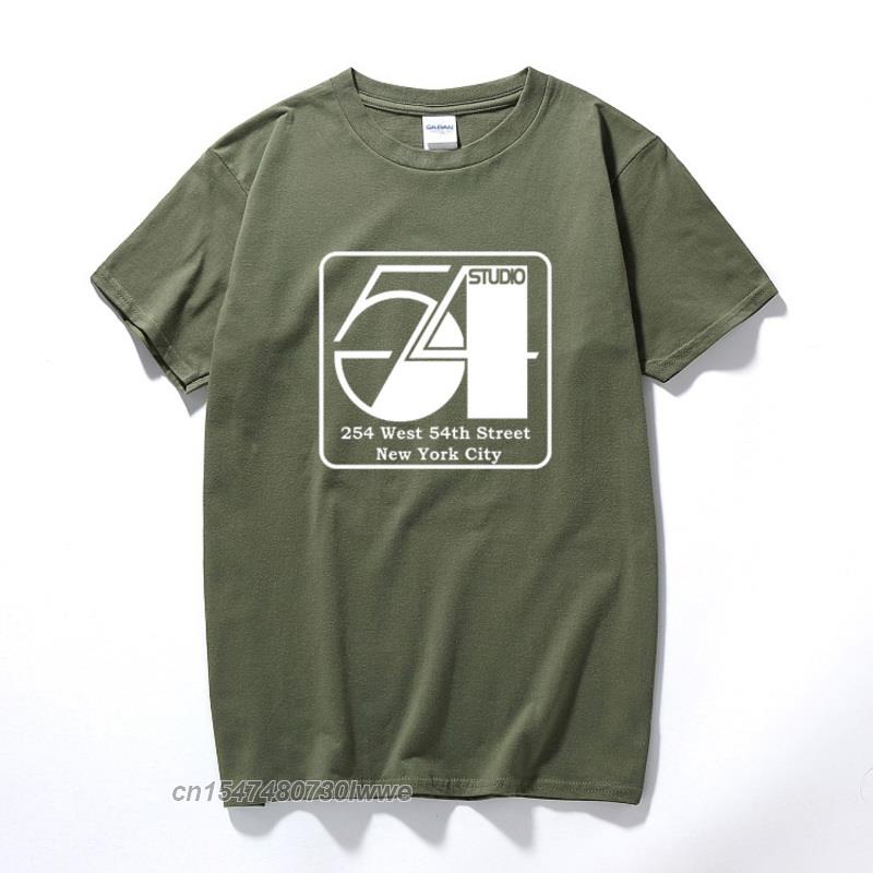 Studio 54 Shirt Disco 45 Vinyl Dance Throw Back Soul Unisex Clothes Top Camisetas Hombre Cotton T Shirt