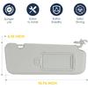 Right Passenger Side Sun Visor Without Light Fit For Hyundai Elantra 2017 2018  , Replaces For 85210-F0100TTX Gray